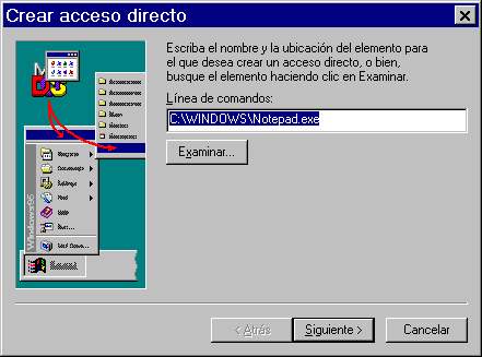 Crear acceso directo