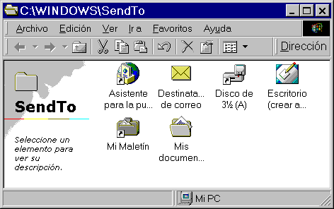 Carpeta SendTo