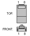Conector RJ45 macho